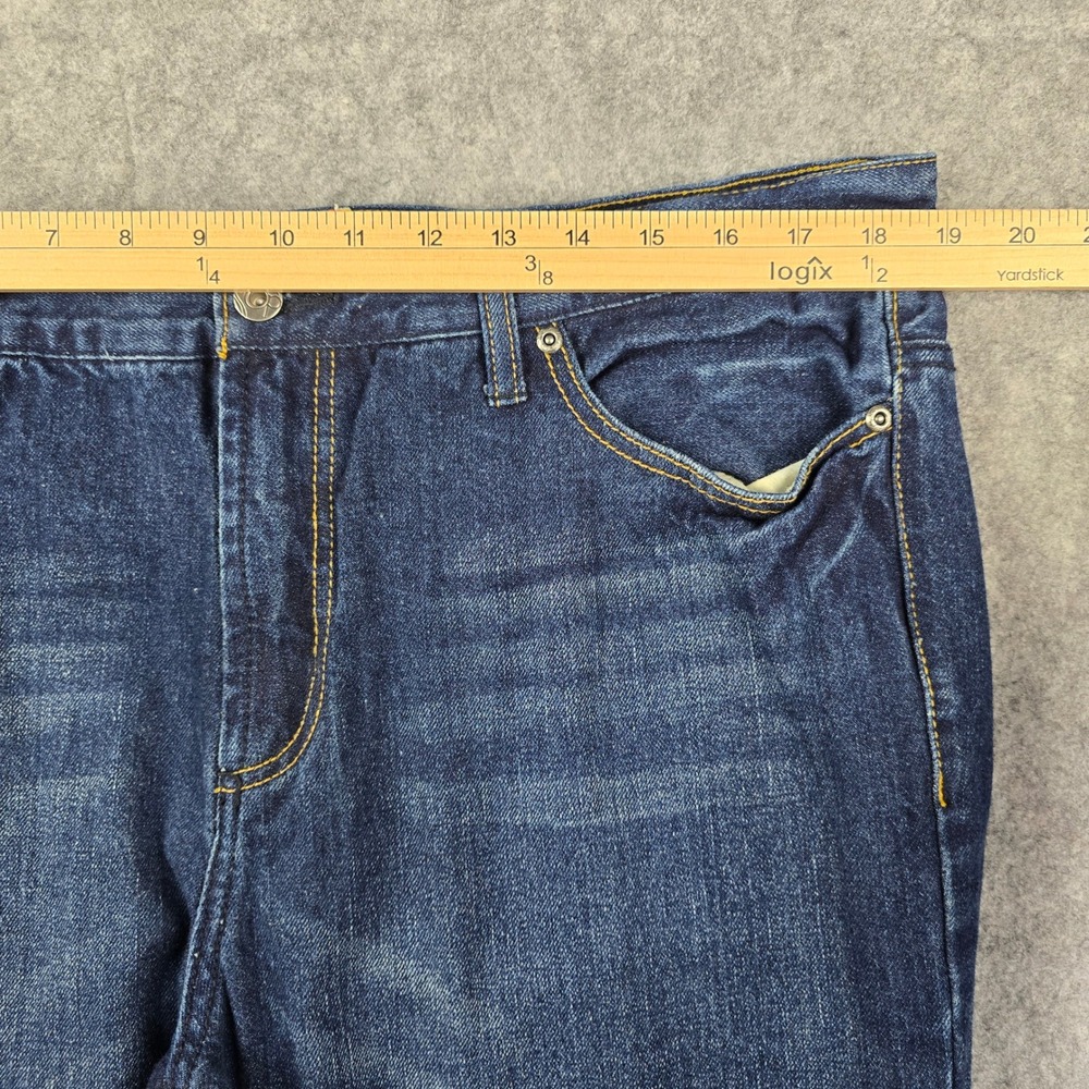 Ocean Pacific OP Mens Bootcut Jeans Dark Wash Blue Denim 38x28 - Picture 5 of 11